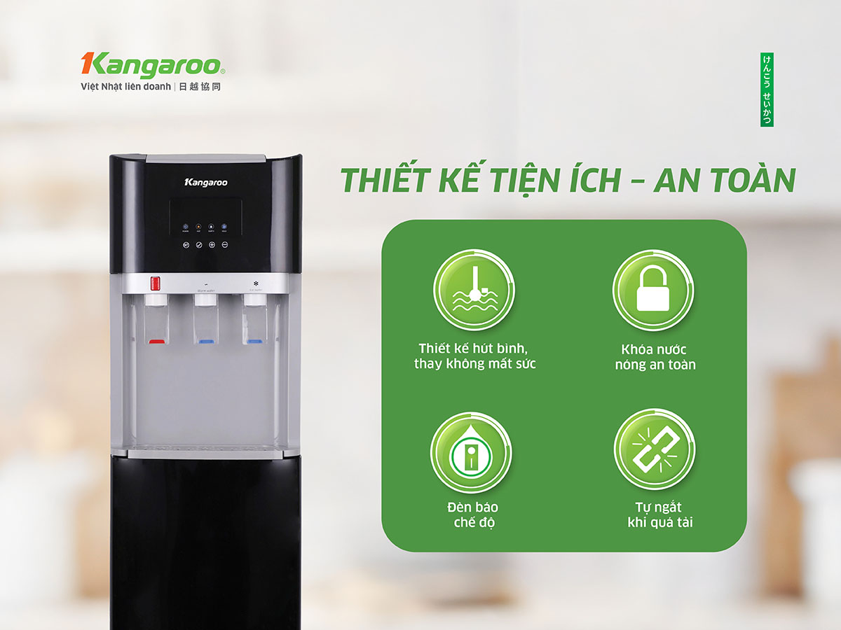Máy làm nóng lạnh nước uống Kangaroo KGWD03BT1D