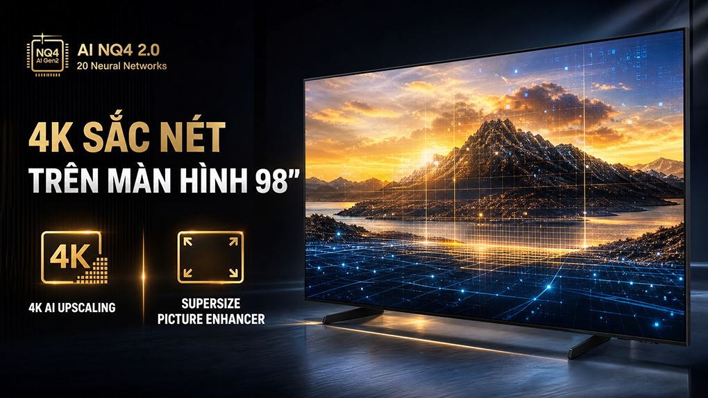 Smart Tivi Crystal UHD Samsung 4K 98 inch UA98U9500H